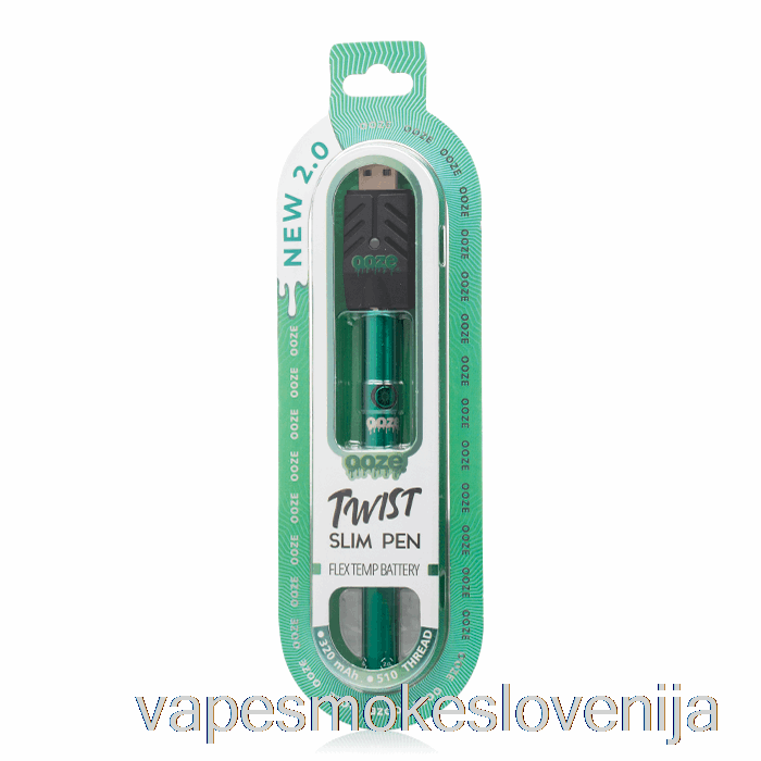 Vape Za Enkratno Uporabo Ooze Slim Twist Pen 2.0 Flex Temp Baterija Aqua Teal